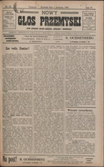 Nowy Głos Przemyski : pismo poświęcone sprawom społecznym, politycznym i ekonomicznym. 1906, R. 4, nr 14-18 (kwiecień)