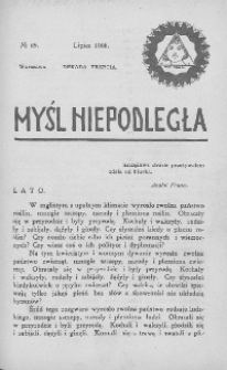 Myśl Niepodległa 1908 nr 69