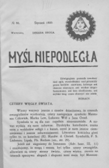 Myśl Niepodległa 1909 nr 86