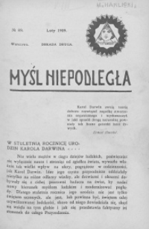 Myśl Niepodległa 1909 nr 89