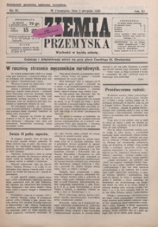 Ziemia Przemyska. 1925, R. 11, nr 31-35 (sierpień)