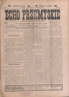 Echo Przemyskie : organ Stronnictwa Katolicko-Narodowego. 1897, R. 2, nr 1-9 (styczeń)