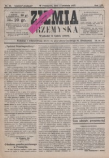 Ziemia Przemyska. 1927, R. 13, nr 14-18 (kwiecień)