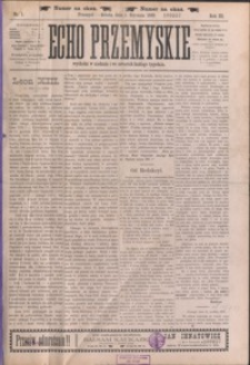 Echo Przemyskie : organ Stronnictwa Katolicko-Narodowego. 1898, R. 3, nr 1-9 (styczeń)