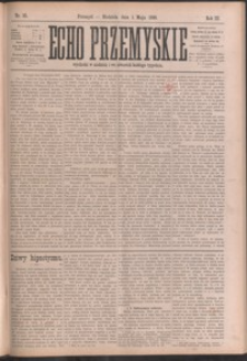 Echo Przemyskie : organ Stronnictwa Katolicko-Narodowego. 1898, R. 3, nr 35-43 (maj)