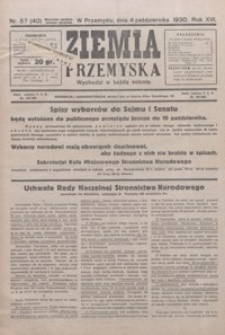 Ziemia Przemyska. 1930, R. 16, nr 57-60 (październik)