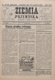 Ziemia Przemyska. 1937, R. 23, 38-41 (wrzesień)