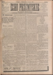 Echo Przemyskie : organ Stronnictwa Katolicko-Narodowego. 1902, R. 7, nr 44-52 (czerwiec)