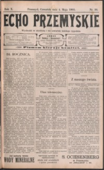 Echo Przemyskie : organ Stronnictwa Katolicko-Narodowego. 1905, R. 10, nr 36-43 (maj)