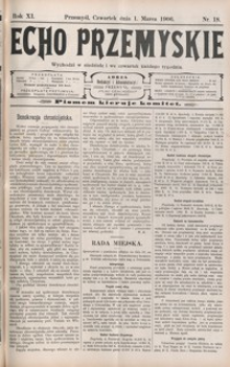 Echo Przemyskie : organ Stronnictwa Katolicko-Narodowego. 1906, R. 11, nr 18-26 (marzec)