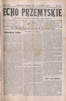Echo Przemyskie : organ Stronnictwa Katolicko-Narodowego. 1907, R. 12, nr 88-95 (listopad)