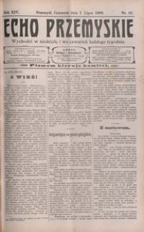 Echo Przemyskie : organ Stronnictwa Katolicko-Narodowego. 1909, R. 14, nr 52-60 (lipiec)