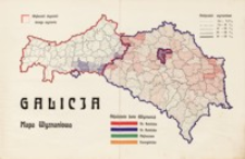 Mapa językowa i wyznaniowa Galicji