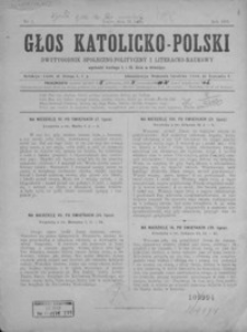 Głos Katolicko-Polski : dwutygodnik społeczno-polityczny i literacko-naukowy. 1901, nr 1-2