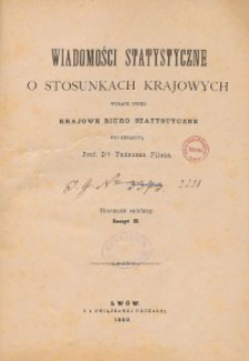 Wiadomości Statystyczne o Stosunkach Krajowych R. 8, z. 1-3