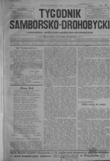 Tygodnik Samborsko-Drohobycki : czasopismo polityczno-społeczno-ekonomiczne. 1906, R. 7, nr 1-27
