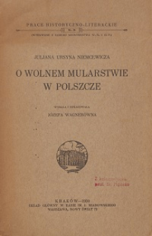 O wolnem mularstwie w Polszcze