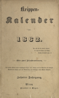 Krippen-Kalender für 1862 : Jahrbuch für Frauen und Mütter