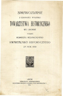 Sprawozdania Towarzystwa Naukowego we Lwowie. Rocznik III. 1923. Zeszyt 2