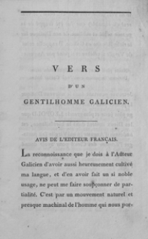 Vers d’un Gentilhomme Galicien
