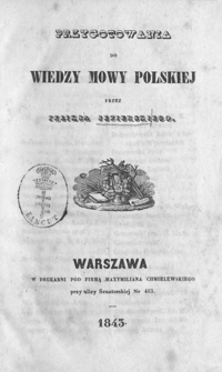 Przygotowania do wiedzy mowy polskiej