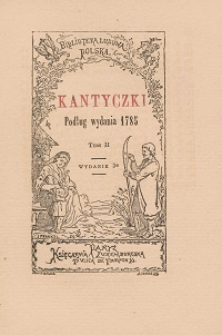 Kantyczki : podług wydania 1785. T. 2.