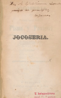 Jocoseria albo poważne ludzi mądrych pisma y powieści z różnych authorów spracą, spilnością, z niemnieyszym y sumptem zebrane y przepisane w Roku Pańskim 1630