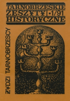 Tarnobrzeskie Zeszyty Historyczne. 1991, nr 1 (wrzesień)