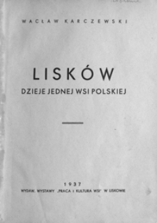 Lisków : dzieje jednej wsi polskiej