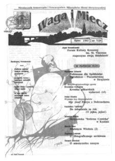 Waga i Miecz : miesięcznik Samorządu i Towarzystwa Miłośników Ziemi Strzyżowskiej. 1993, [R. 3], nr 7 (lipiec)